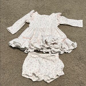 Love + Grow Floral Baby Dress with Bloomers